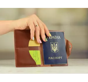 Обгортка для паспорта шкіряна Babak 033